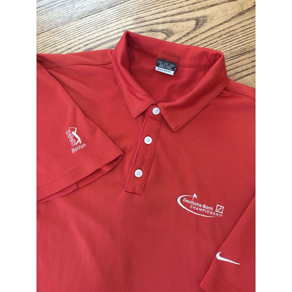 Nike Men's XL TPC Boston Deutsche Bank Championship Golf Polo Shirt Sphere Dry‎